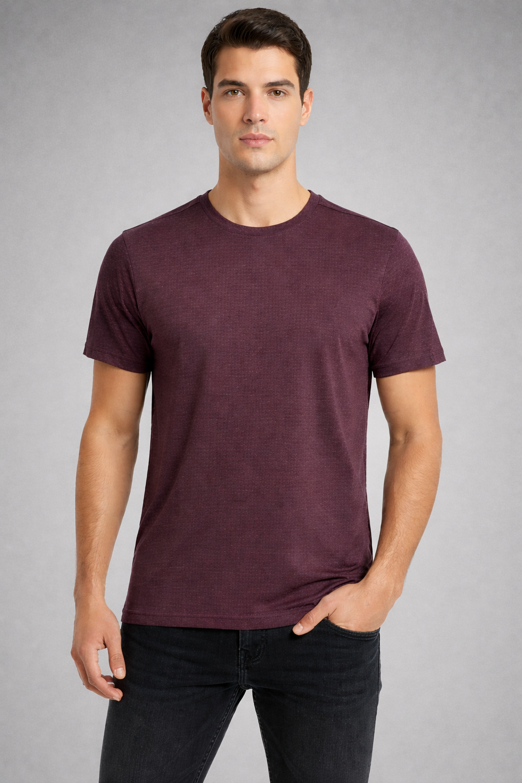 ATHLETIC  - Solid Crew neck Active T-shirt