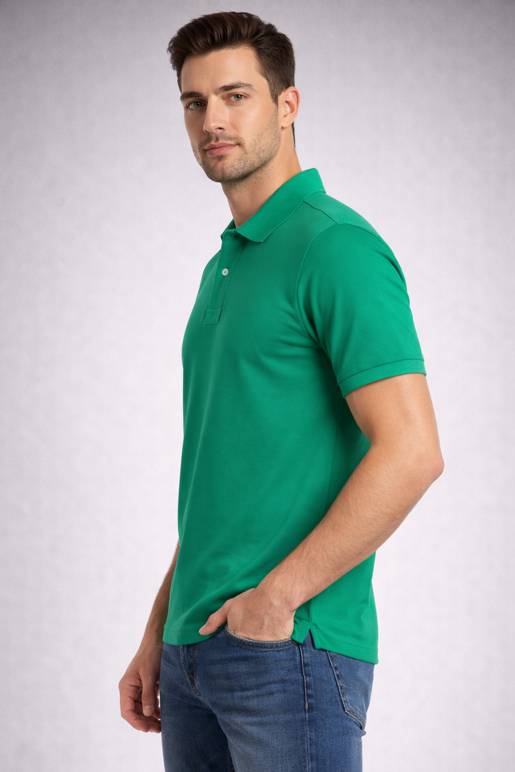 ATHLETIC - Polo neck Active T-shirt - Image 2