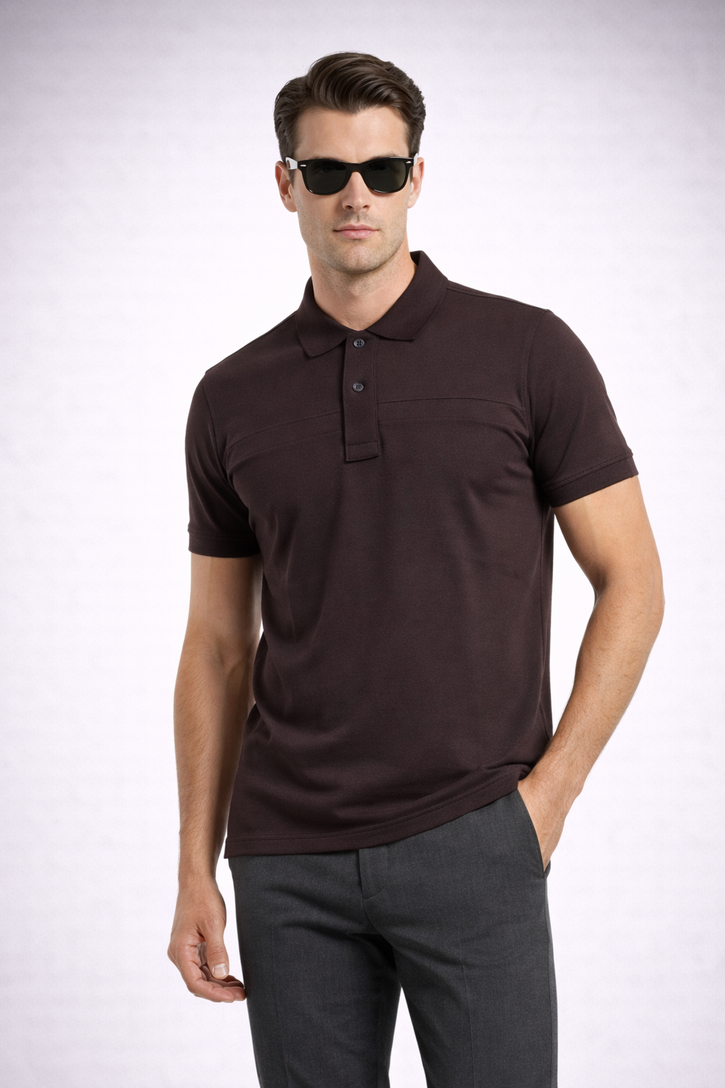 UNWIND - Polo Neck T-shirt